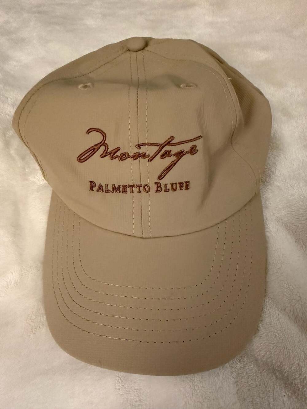 Imperial Montage Palmetto Bluff Resort Baseball Cap Khaki Adjustable Golf Hat